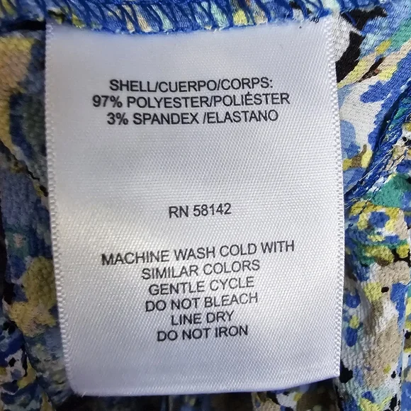 London Times Blue and Yellow Ruffled Midi Dress - Picture 6 of 8